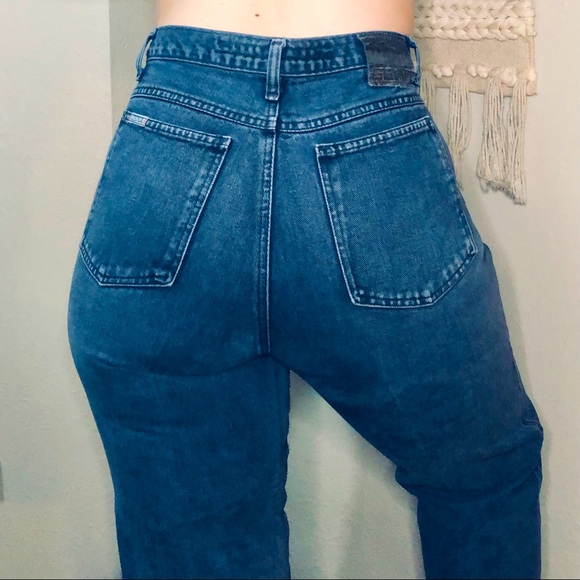 Vintage Denim - Vintage Ultra High Rise Western Jeans